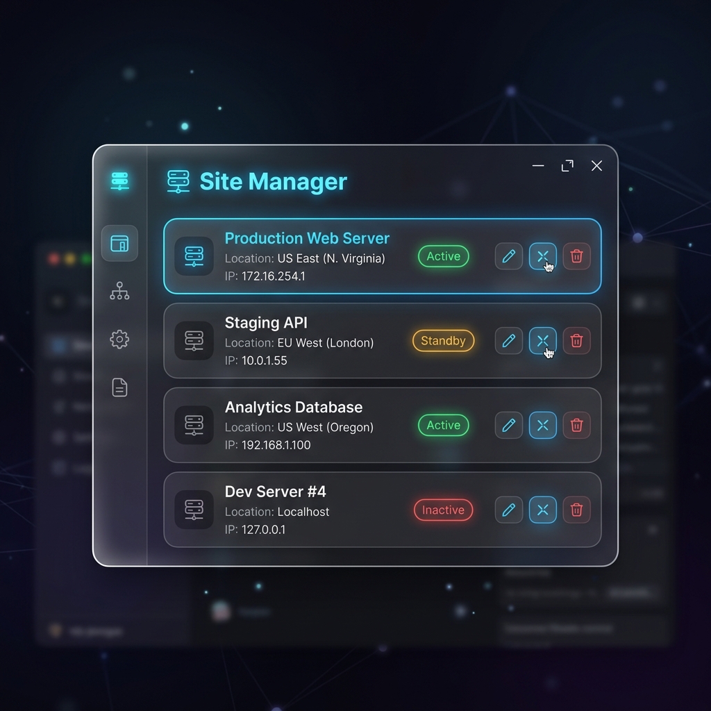 站点管理UI演示